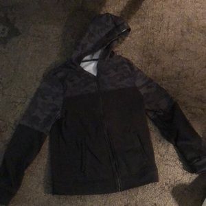 Black and camo design jacket